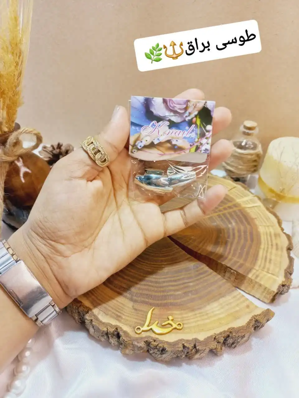 ناخن مصنوعی آینه ای رنگی مربعی کی نیل K NAIL  کد KP811