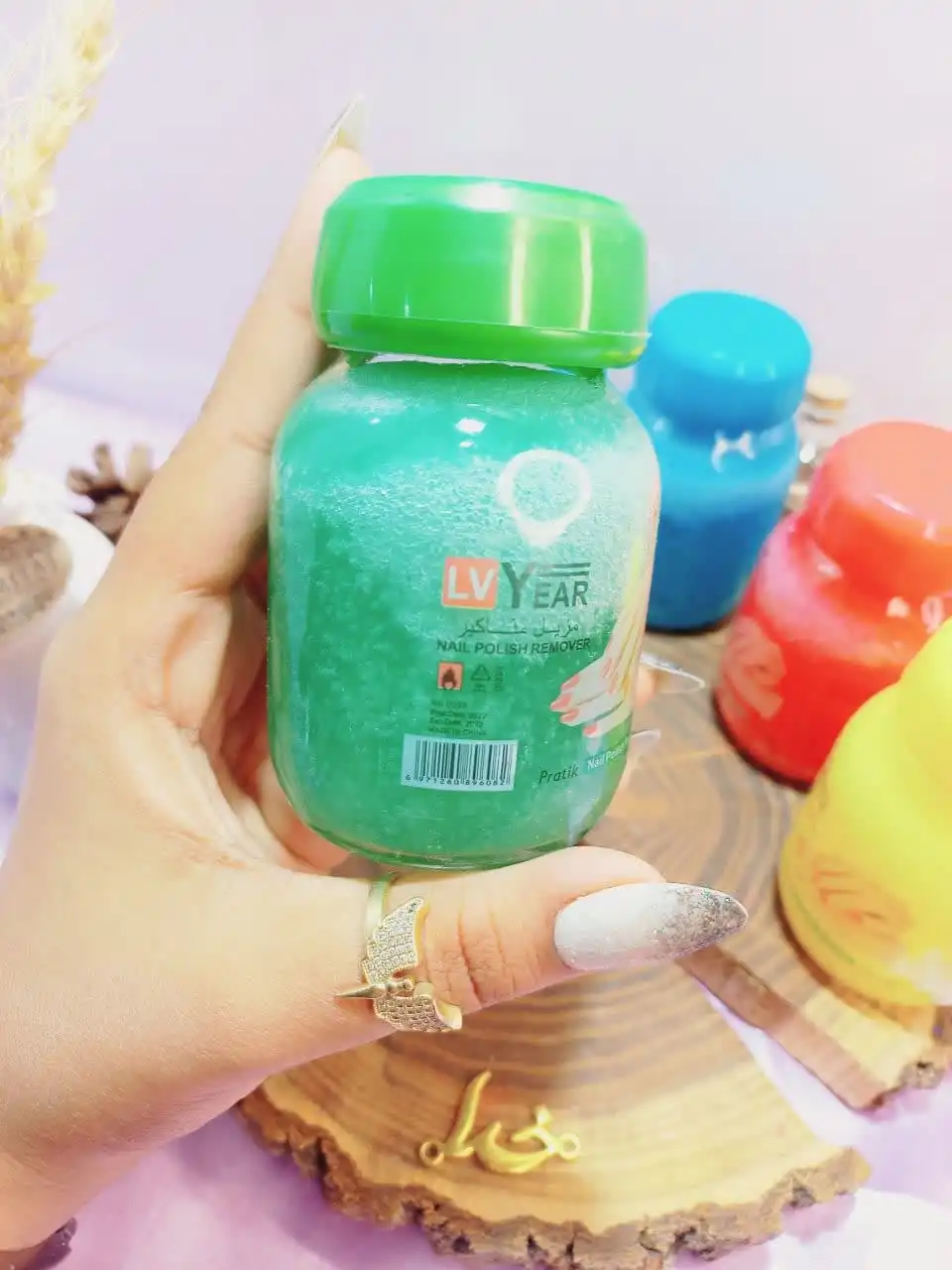 لاک پاک کن قوطی شیشه ای 65 میل لویر LVYEAR