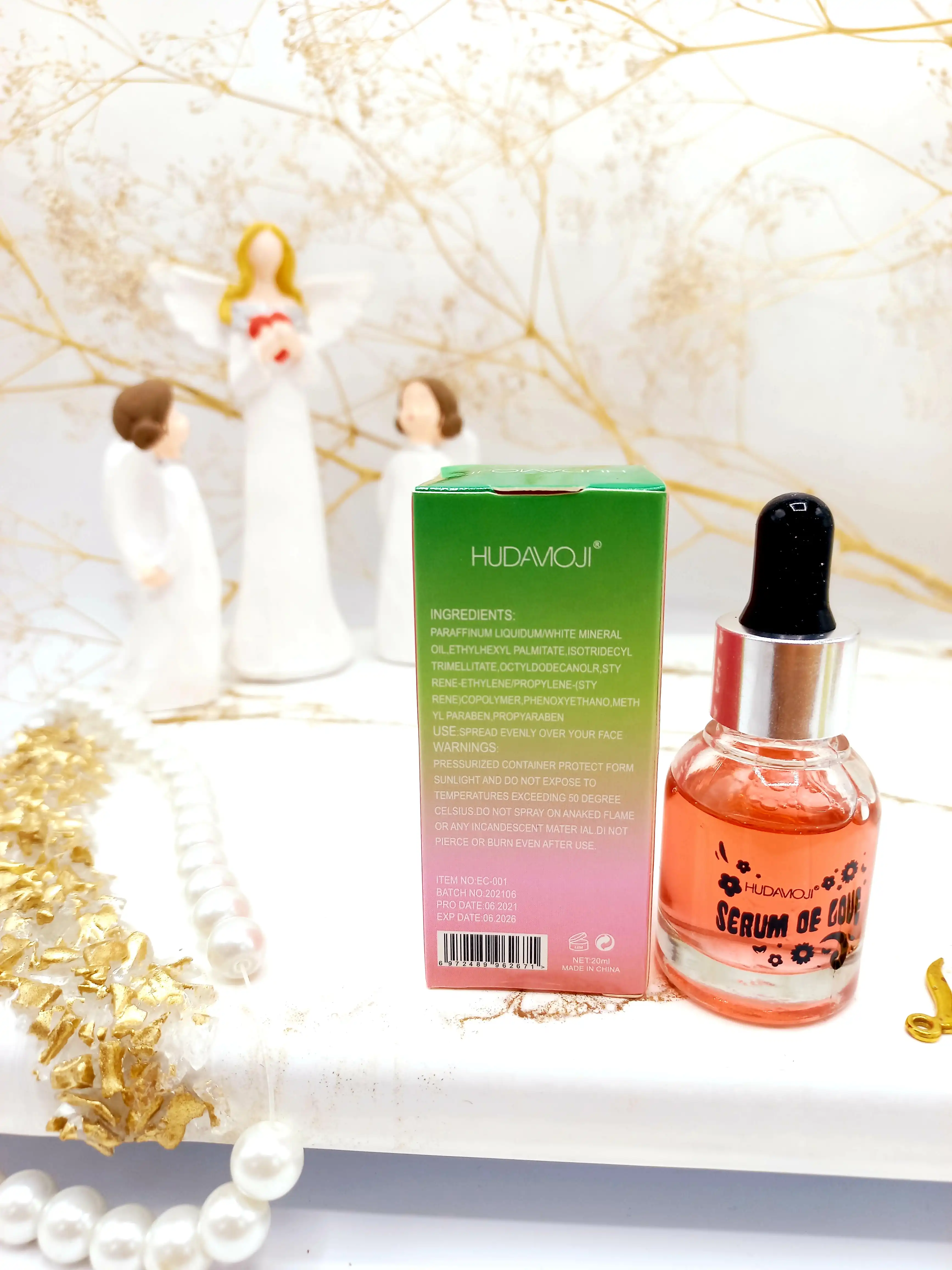سرم روشن کننده پوست مدل هندوانه هدی موجی HUDA MOJI حجم 20 ml کدEC001