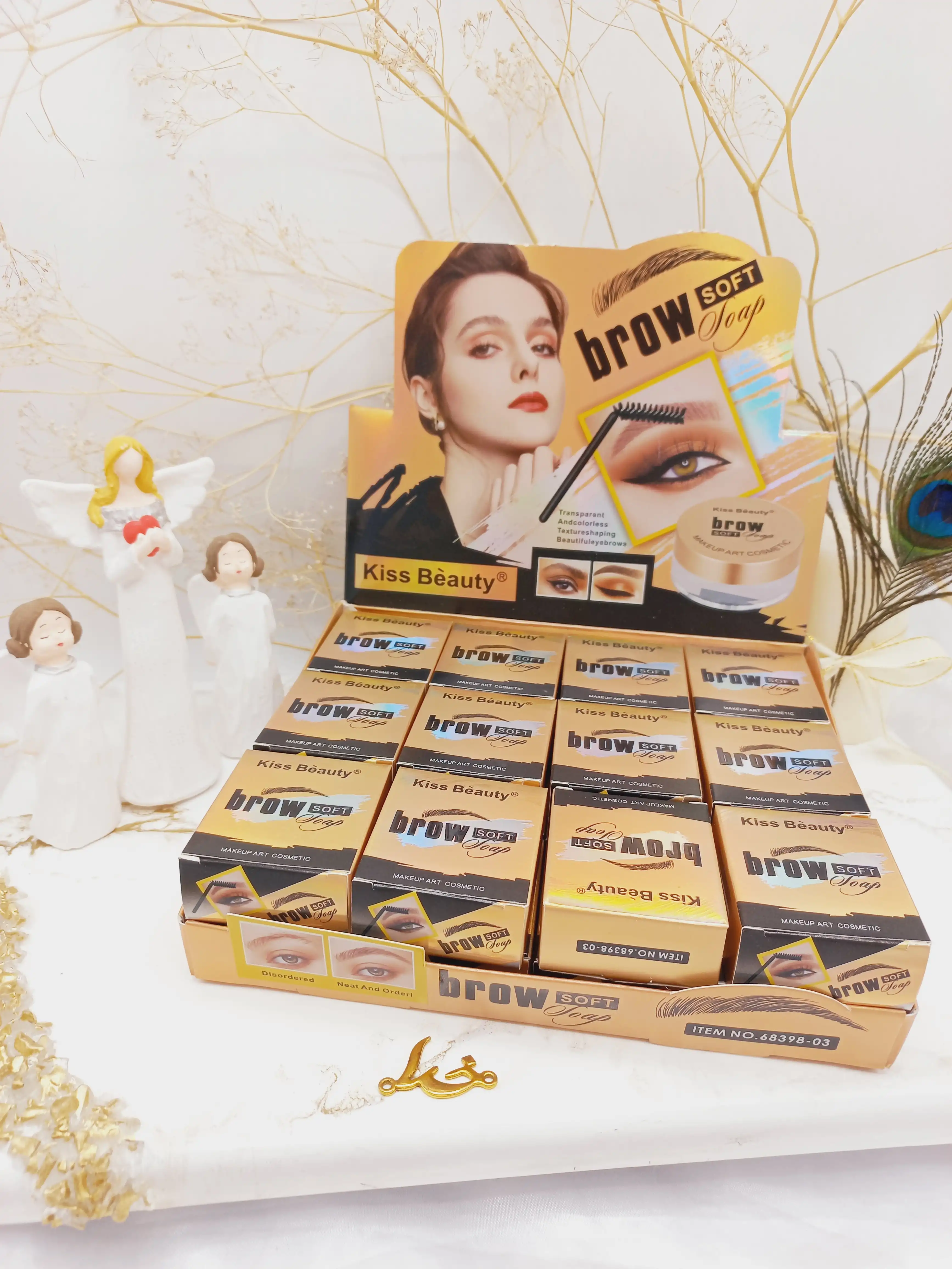 ژل لیفت ابرو کیس بیوتی kiss beauty همراه با فرچه کد 7384