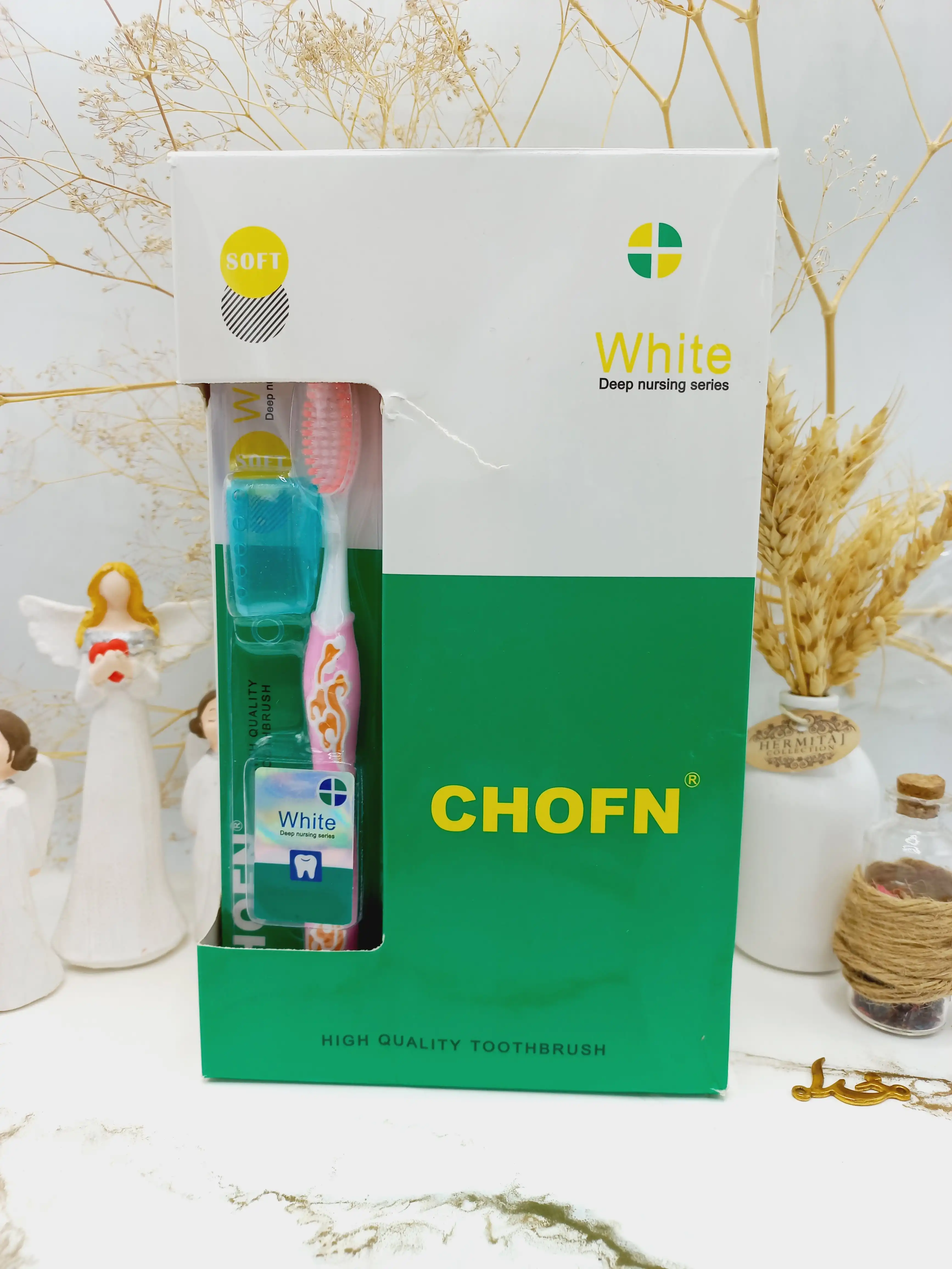 مسواک باکیفیت و تمیزکننده عمیق چوفن وایت CHOFN کد 791