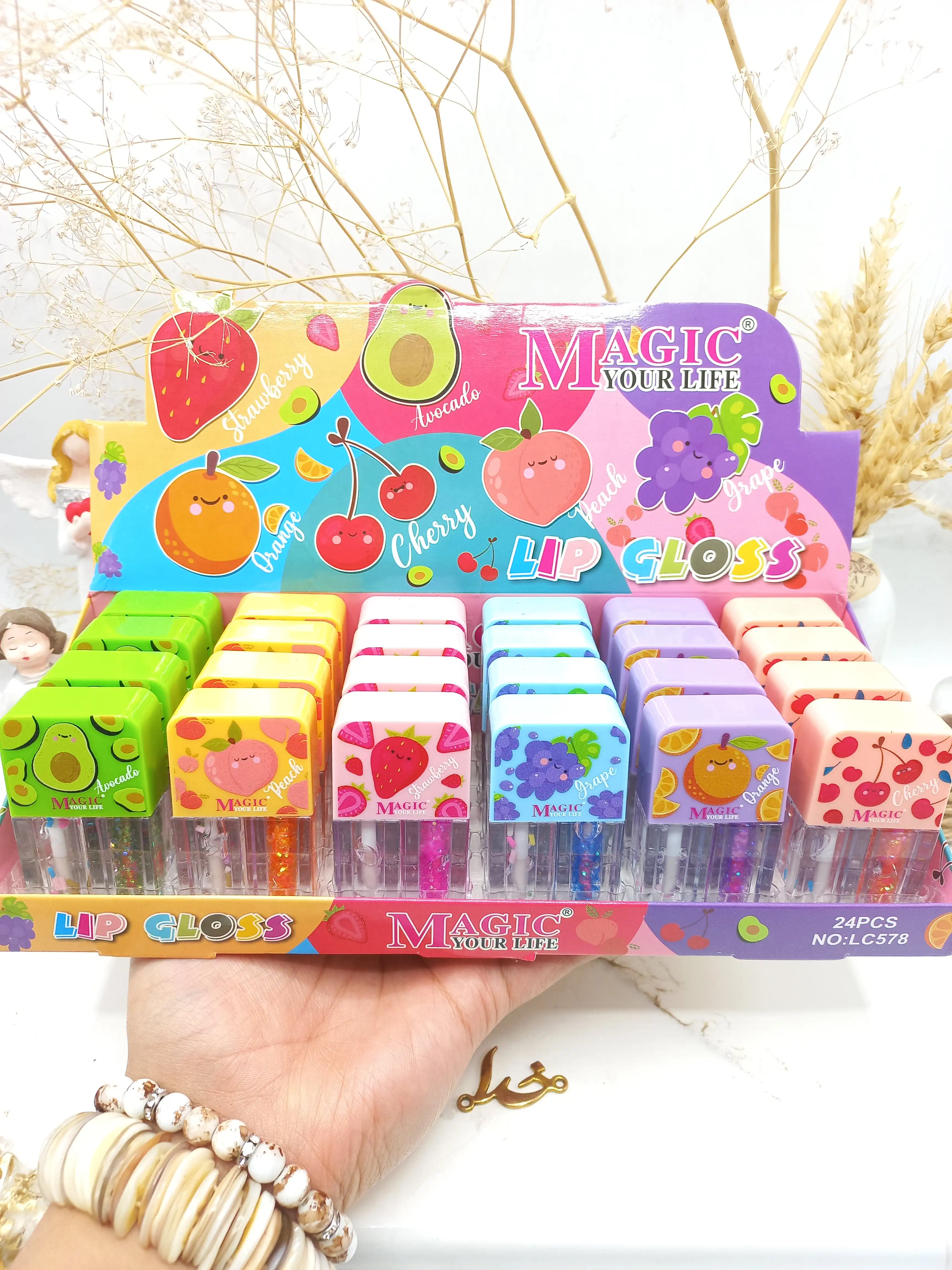 برق لب دو قلو شاین دار مجیک کد LC578