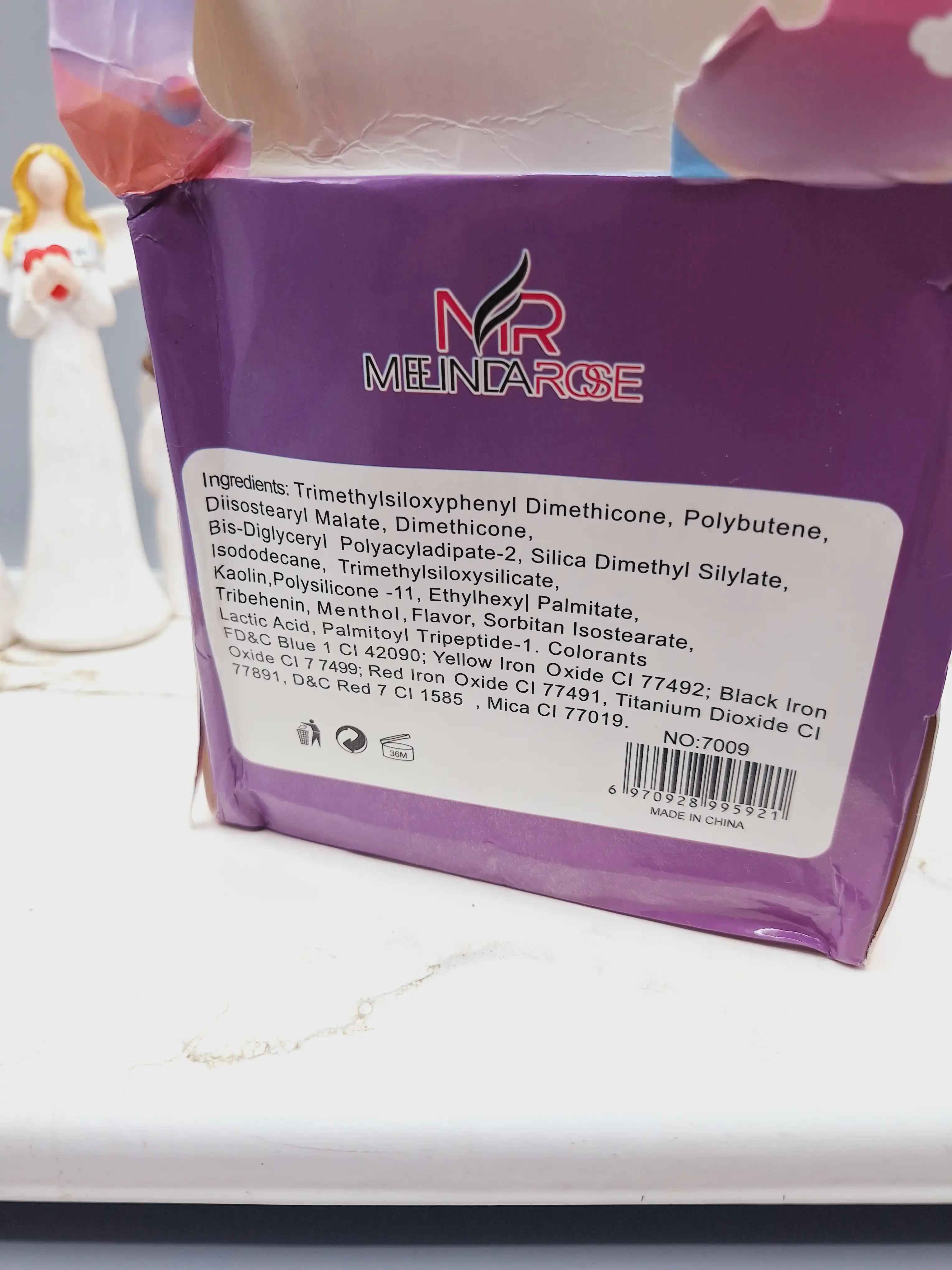 تینت لب طرح پیشی برند MEINLAROSE کد 7009