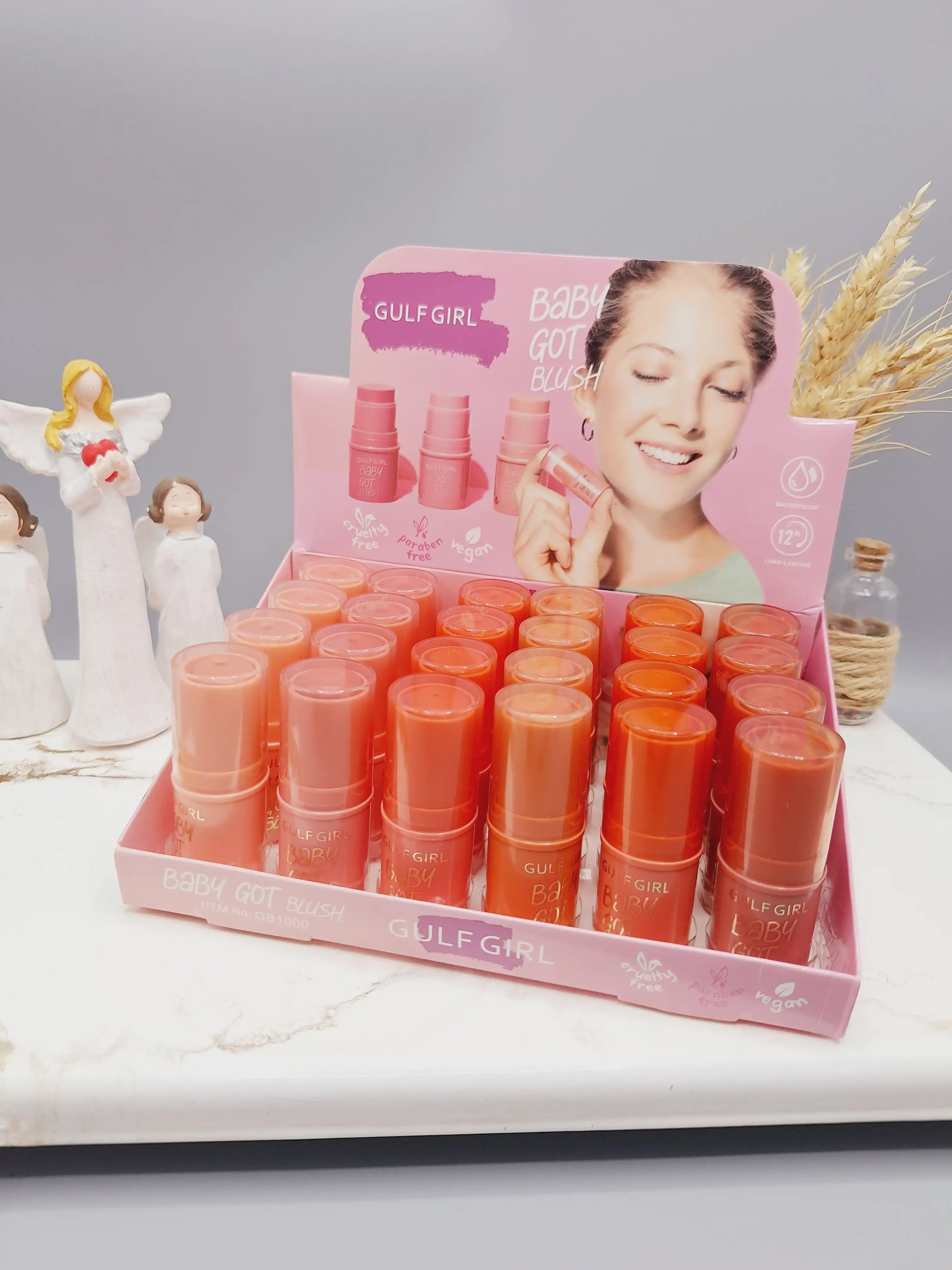 رژ گونه پرطرفدار استیکی خوش رنگ برند GULF GIRL کد GB1000