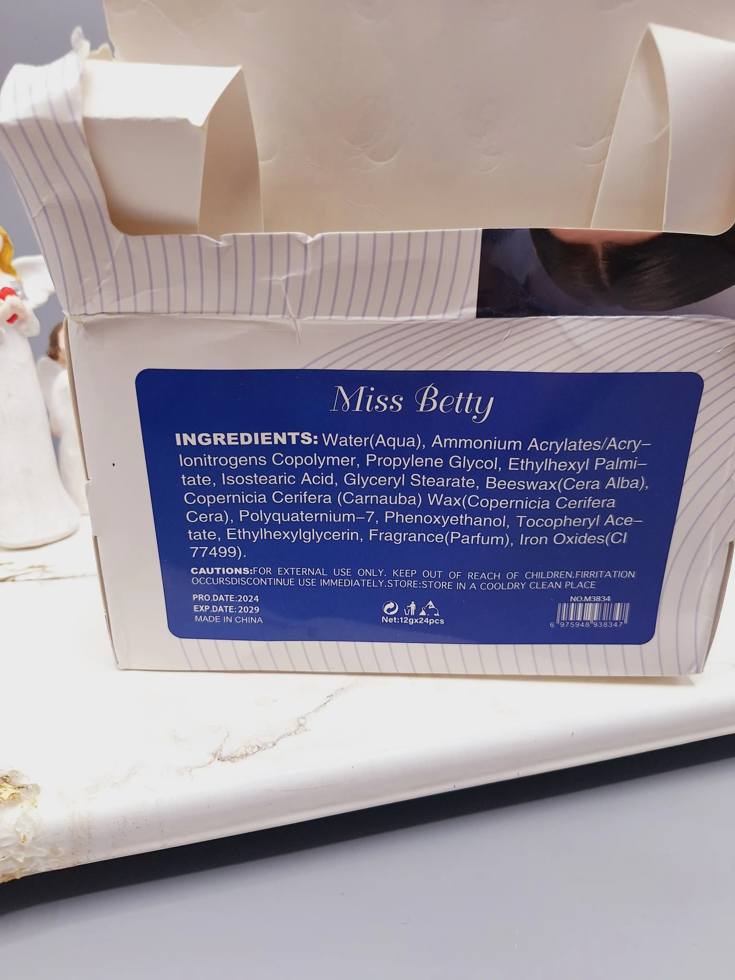 ریمل آبی پر موادو با کیفیت ‏Miss Betty‏ کد M3834