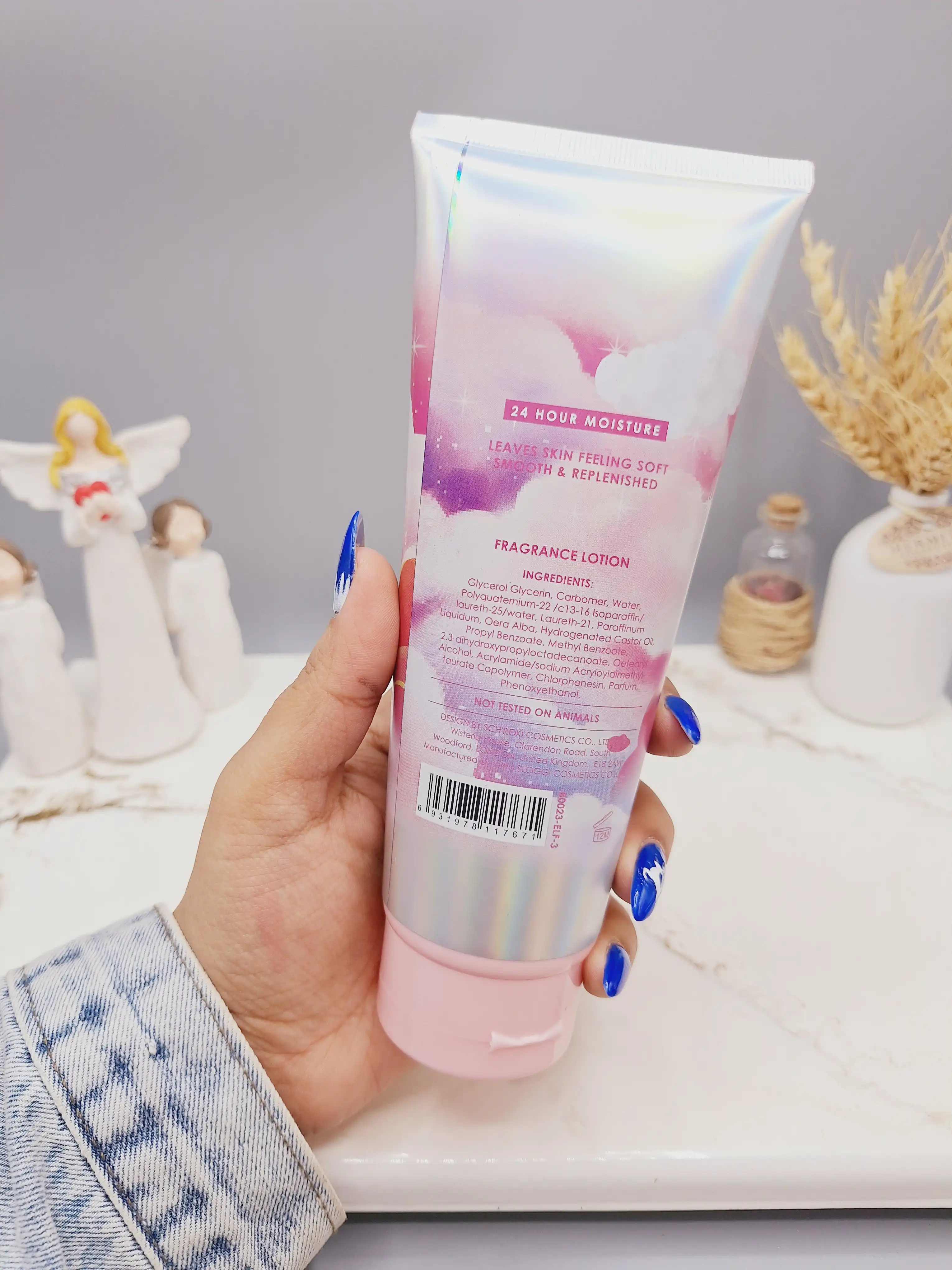 لوسیون عطری فرشته فوق العاده خوشبو و آبرسان برند PINK IN SWEET حجم 236 گرم مدل Pure Romance کد 7671