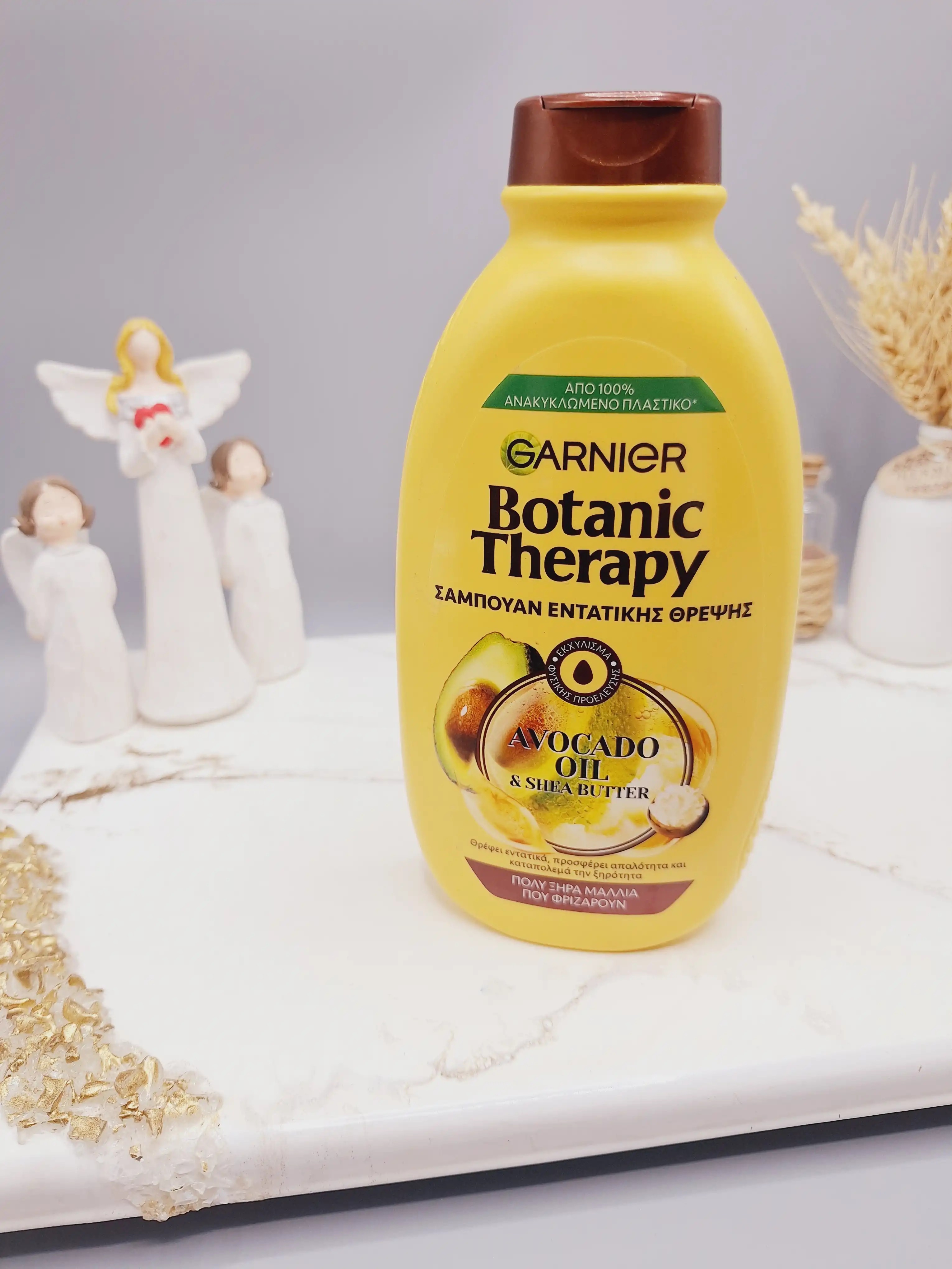 شامپو مغذی فشرده روغن آووکادو و کره شی گیاهی و درمانی برند گارنیر اصلی  حجم 400 میل کد 0590