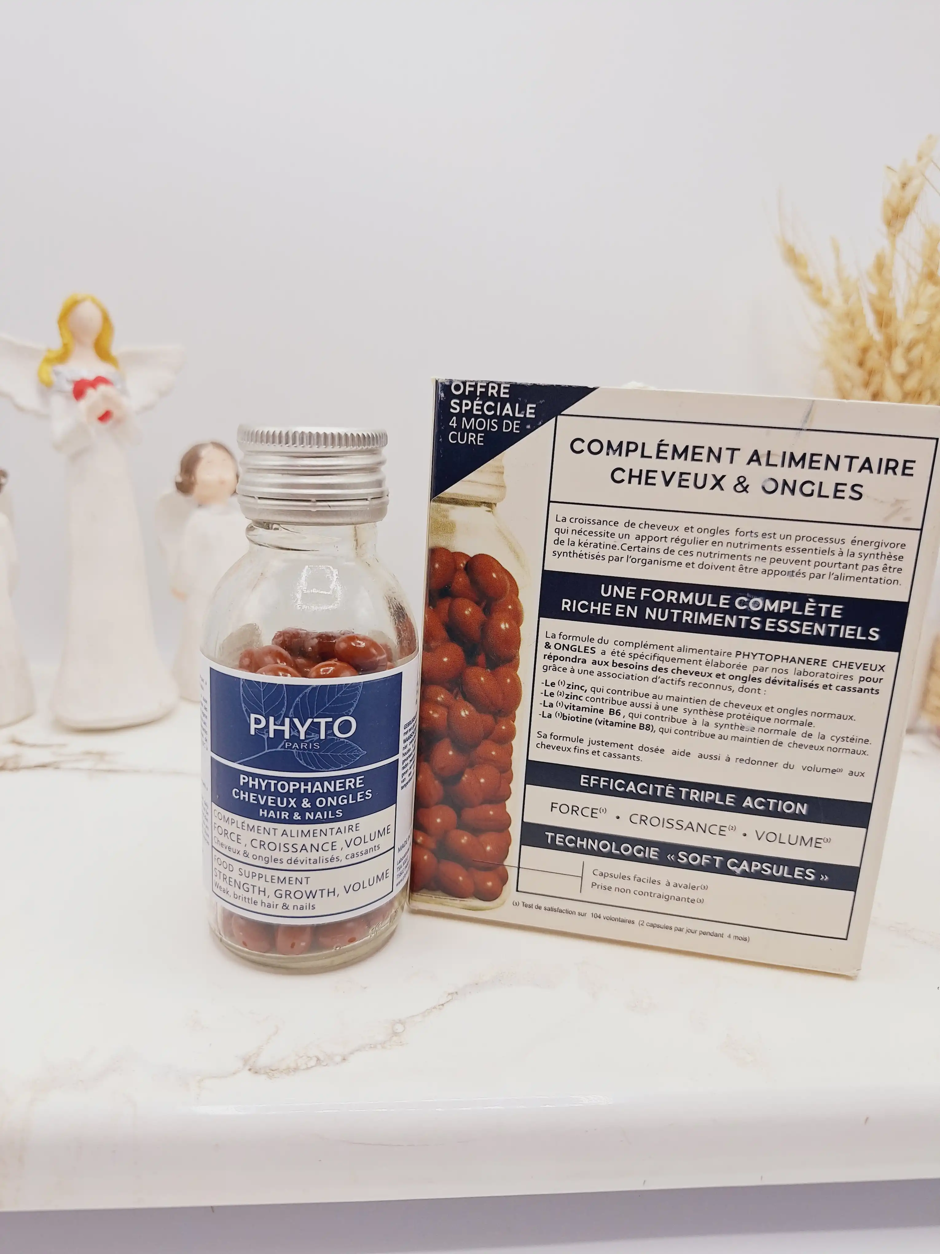 قرص تقویت رشد مو و ناخن برند فیتو PHYTO تعداد 120 عدد ساخت ايتاليا کد 8411